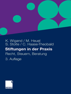 cover image of Stiftungen in der Praxis
